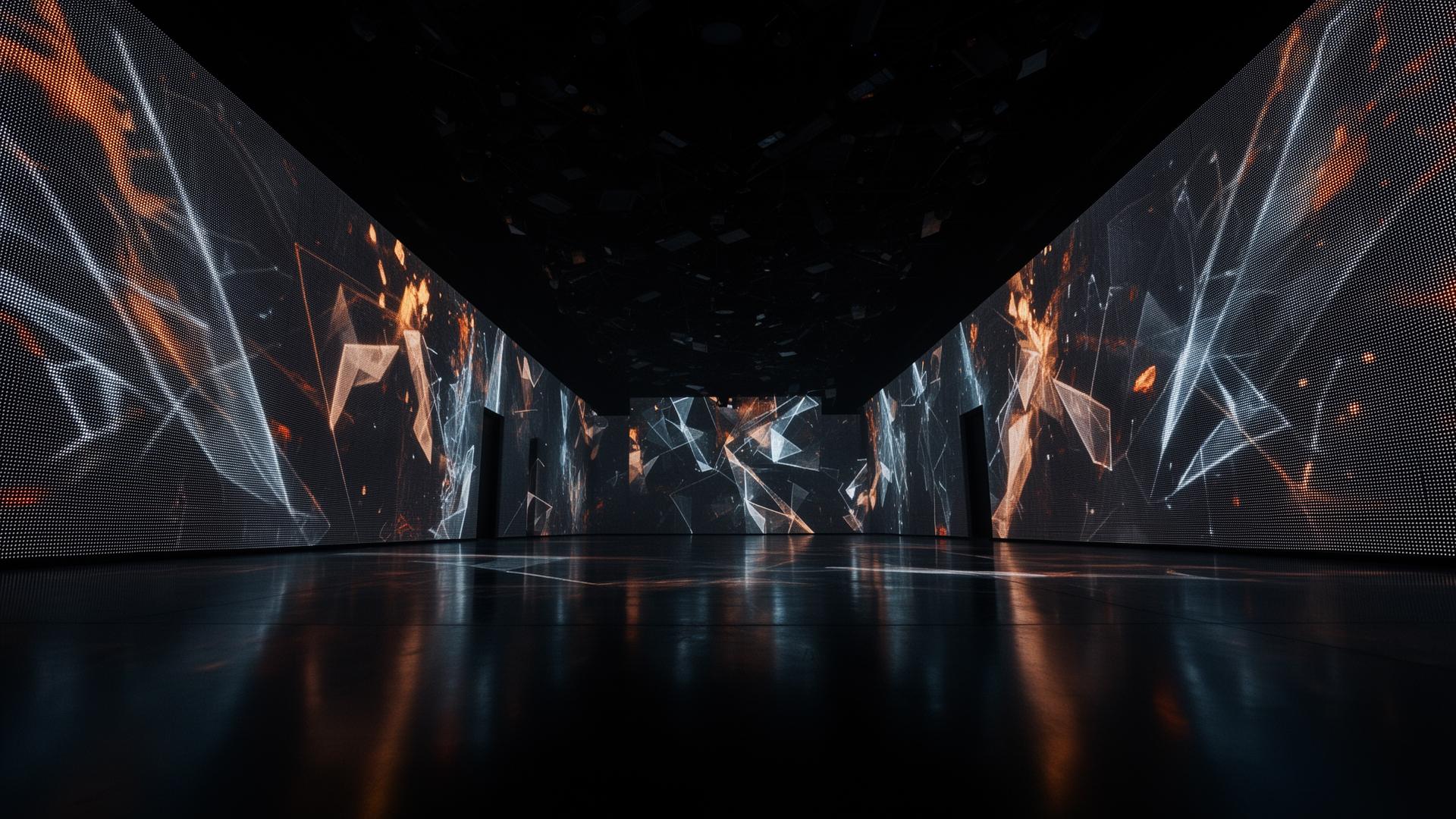 Immersive experience center interior